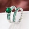 Affordable Luxury Copper Zircon Hollow Ring