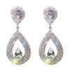 Women's Shiny Diamond-encrusted Drop Earrings