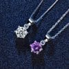 European And American Turtle Claw Super Bright Zircon-inlaid Pendant Classic Necklace