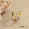 European And American Ocean Style Starfish Coconut Mermaid Stainless Steel Bracelet Non-fading Open Ring