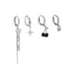 Black Small Cherry Earring Set Combination Stud Earrings