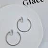 Women's Temperament Circle Mosquito Coil Ear Clip To Show Thinness