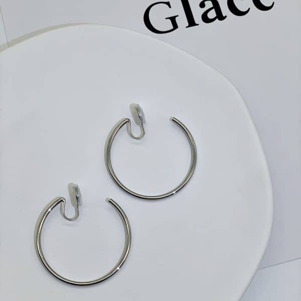 Women's Temperament Circle Mosquito Coil Ear Clip To Show Thinness