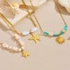 Sun Cherry Love Heart Multi-element Accessories Stainless Steel Necklace