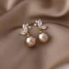 Stylish Micro-set Zircon Butterfly Earrings