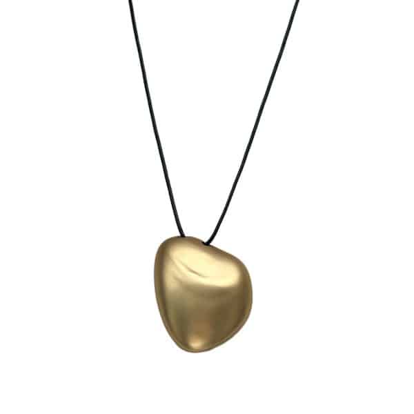 Irregular Brushed Pendant Necklace Simple Fashion Frosted Geometric