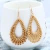 Woven Simple Personality Rattan Drop Earrings