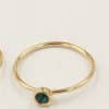 14K Gilded GF Zircon Rings Knuckle DIY Ornament Accessories Light Body Ring