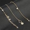 Bracelet Set Ins Design Niche Pearl Love Coin Jewelry Women 3-piece Set
