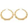 European And American Oversized Bamboo Earrings Exaggerated Golden Big Circle