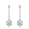 Simple And Fashionable Square Earrings With Zircon Micro-set