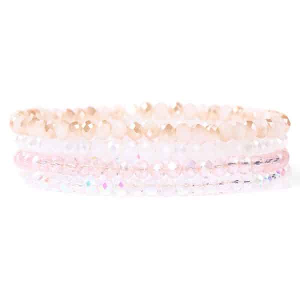 Artificial Crystal Elastic String Bracelet For Women