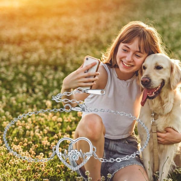 European And American Cat Footprints Bracelet High Sense Female With Hearts Dog Paw Bracelet Female