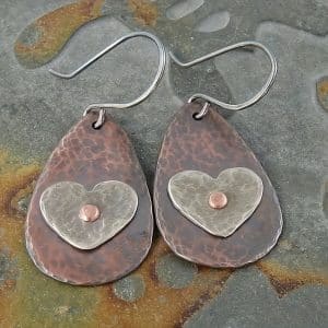 Vintage Drop-shaped Love Pendant Earrings