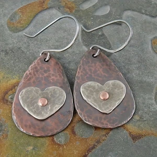 Vintage Drop-shaped Love Pendant Earrings