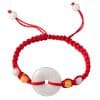 Emerald Round Jade Pendant Bracelet