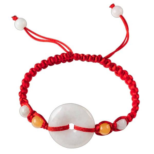 Emerald Round Jade Pendant Bracelet