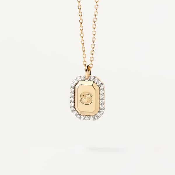 S925 Sterling Silver Twelve Constellation White Zircon Ladies' Pendant Necklace