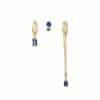 Simple And Fashionable Zircon Tassel Earrings Set