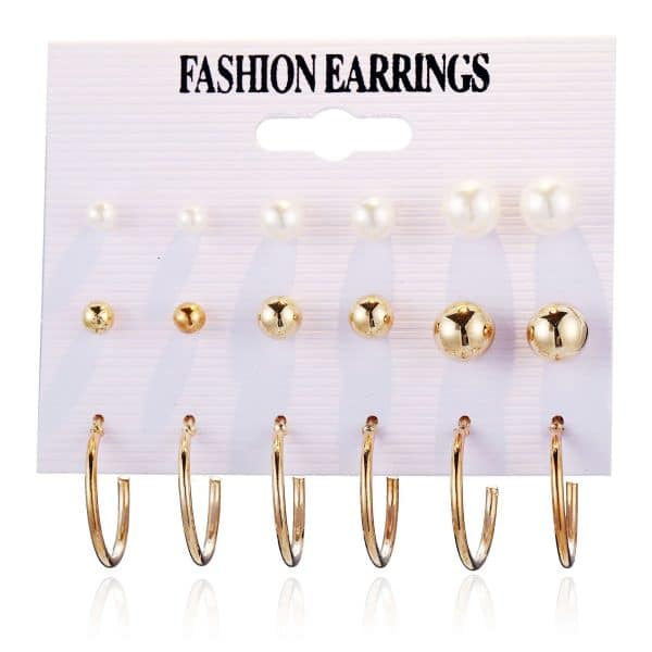 Aircraft Baiyun Earring Set 6-piece Creative