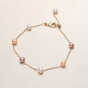 Starry Sky Colorful Small Pearl Bracelet For Girls Simple Style
