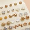 Fashion Flower All-Match 30-Piece Set Earrings