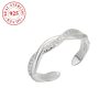 Fashion And Fully-jewelled Wave Cross Women's Open Toe Ring