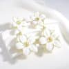 Drop Oil Camellia Earrings Hong Kong Style Retro