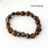 Natural Crystal Stone Rolling Stone Bracelet