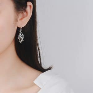 Creative Flower Drop Pear Shaped Earrings