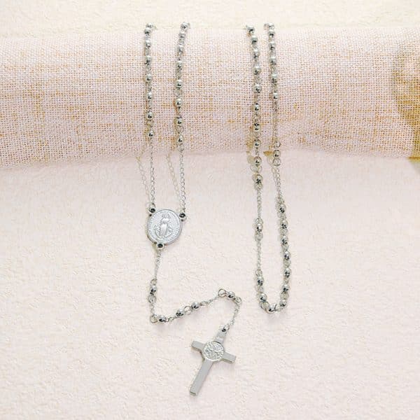 Stainless Steel Cross Pendant Necklace Sweater Chain Necklace