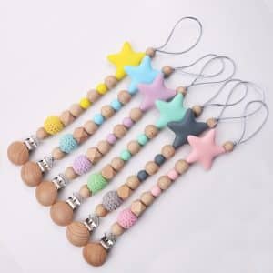 Teether Toys Drop-preventing Chain Baby Pacifier Clip