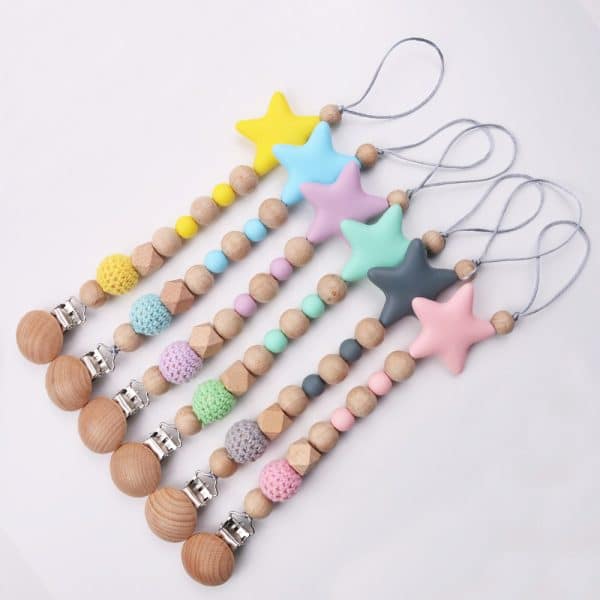 Teether Toys Drop-preventing Chain Baby Pacifier Clip