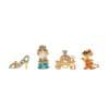 Women's Niche Zircon Earrings Four-piece Set
