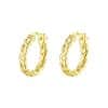 Golden Geometric Cold Wind Small Circle Ring