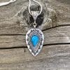 Vintage Engraving Water Drop Turquoise Pendant Bohemia