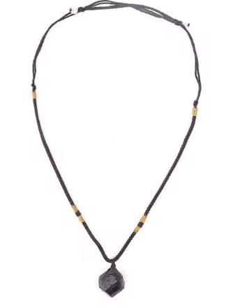 Natural Crystal Black Tourmaline Rough Stone Pendant