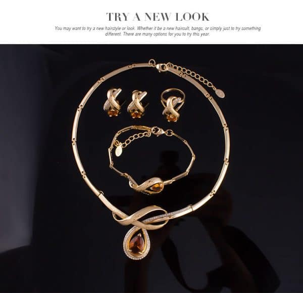 Creative Alloy Jewelry Set Gold-plated Necklace