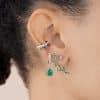 Water Drop Pendant Earrings With Zircon Microinlay