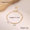 Double-layer Six-pointed Star Rhinestone Pearl Stainless Steel Necklace 18K Gold Plating Ins Design Sense