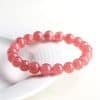 Women's Versatile Natural Red Patterned Stone Fashionable Bracelet