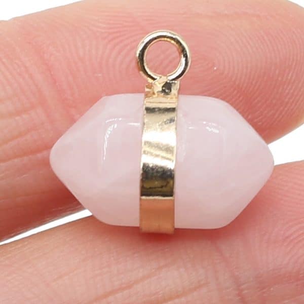 Natural Stone Pillar Pendant Jewelry Accessories