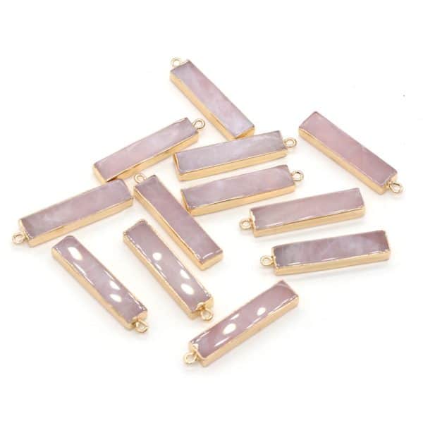 Natural Semi-precious Stone Rectangle Pendant Jewelry Accessories