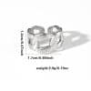 Fashion Personalized New Fishtail Palm Plaid Ring