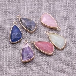 Semi-precious Stone Drop Pendant DIY Jewelry Accessories