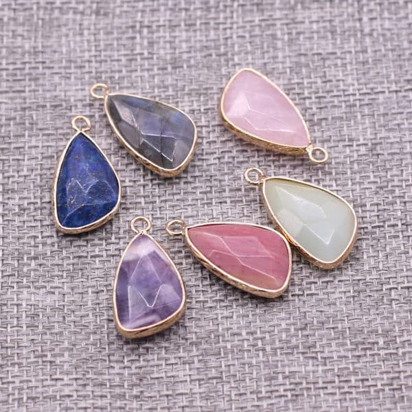 Semi-precious Stone Drop Pendant DIY Jewelry Accessories
