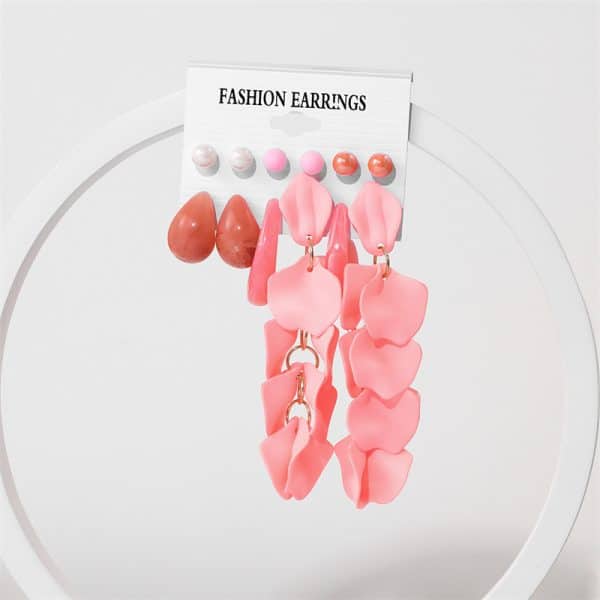 Women's Acrylic Earrings Set