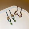 Water Drop Bow Earrings Fashion Earrings