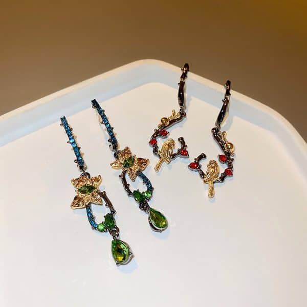 Water Drop Bow Earrings Fashion Earrings