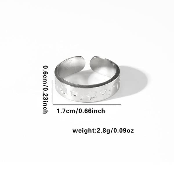 Fashion Personalized New Fishtail Palm Plaid Ring